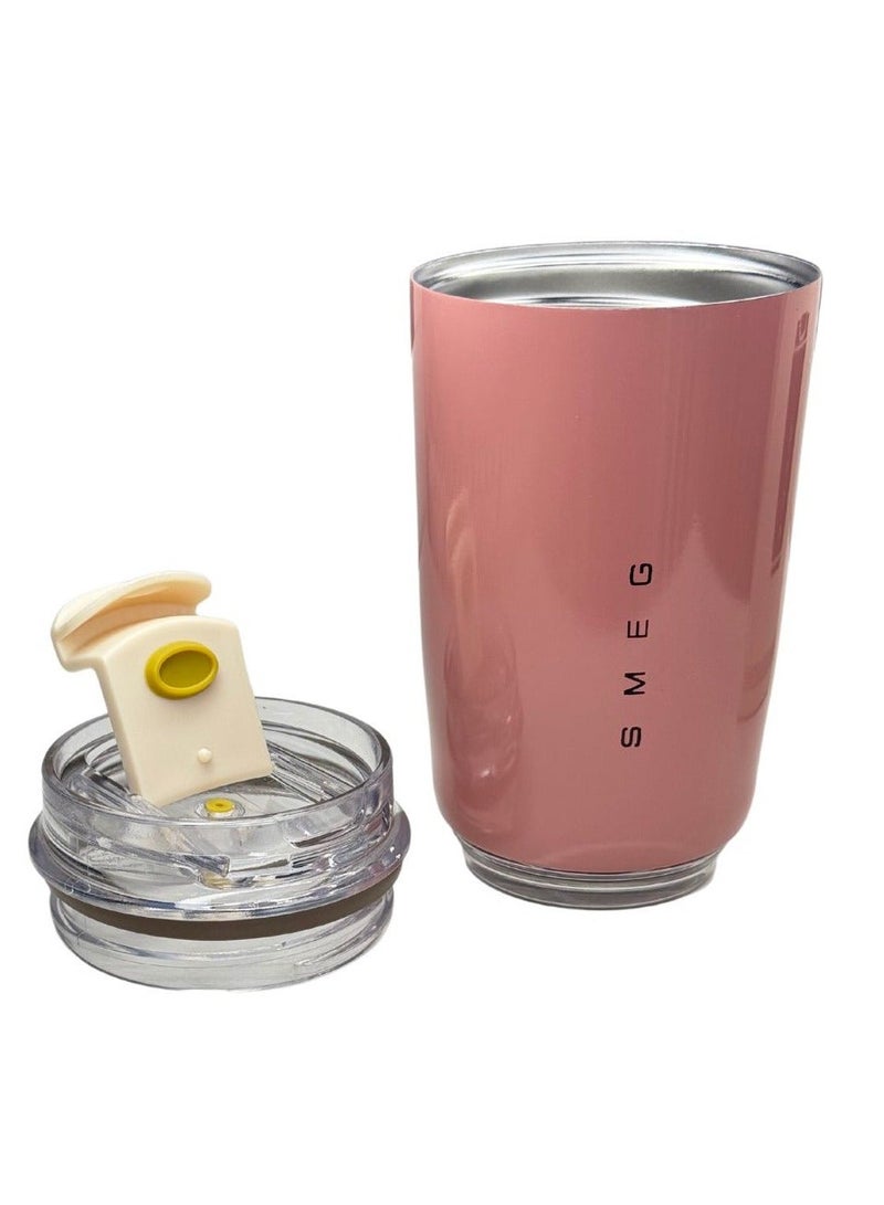 Smeg Travel Coffee Mug, 240ml Insulated Beverage Cup With Leakproof Lid, Long Lasting Coffee Tumbler With Lid, Travel Coffee Thermos - Image 4